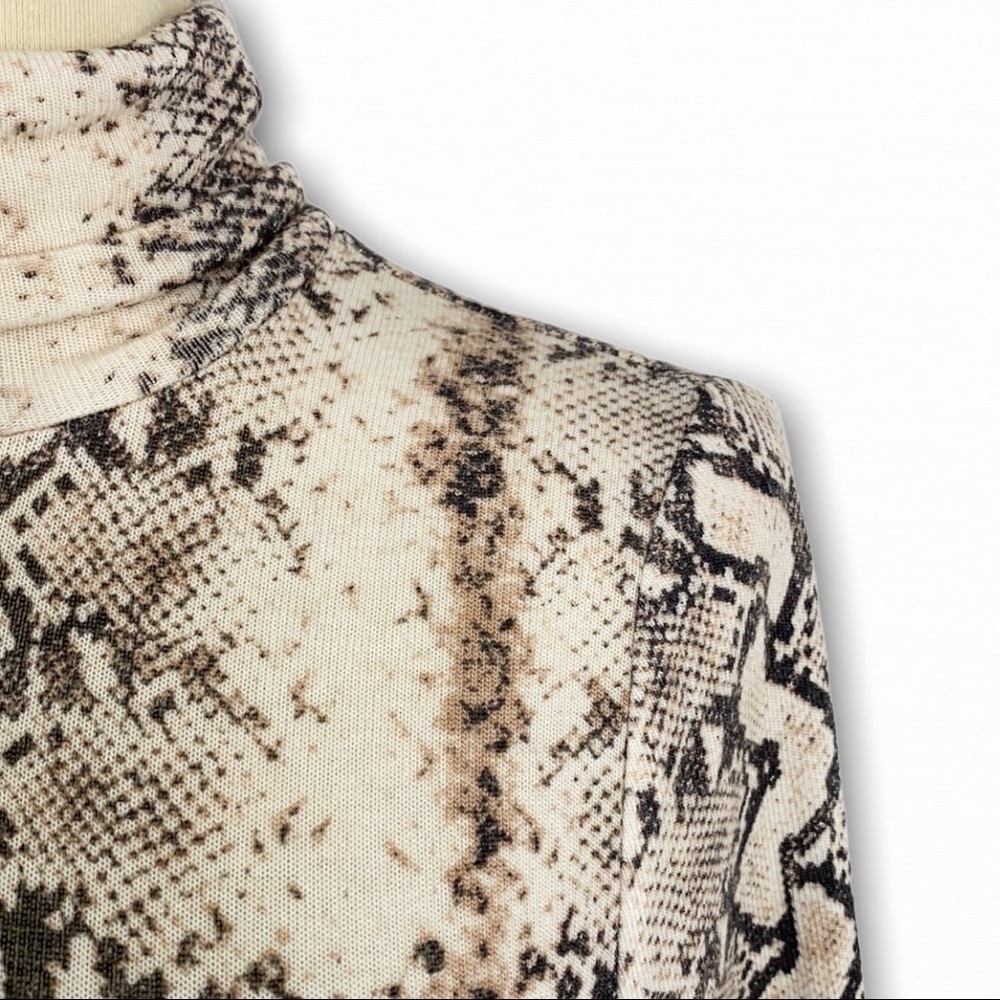 GENERATION LOVE SnakeSkin Mock Neck Bodycon Maxi - Picture 13 of 14